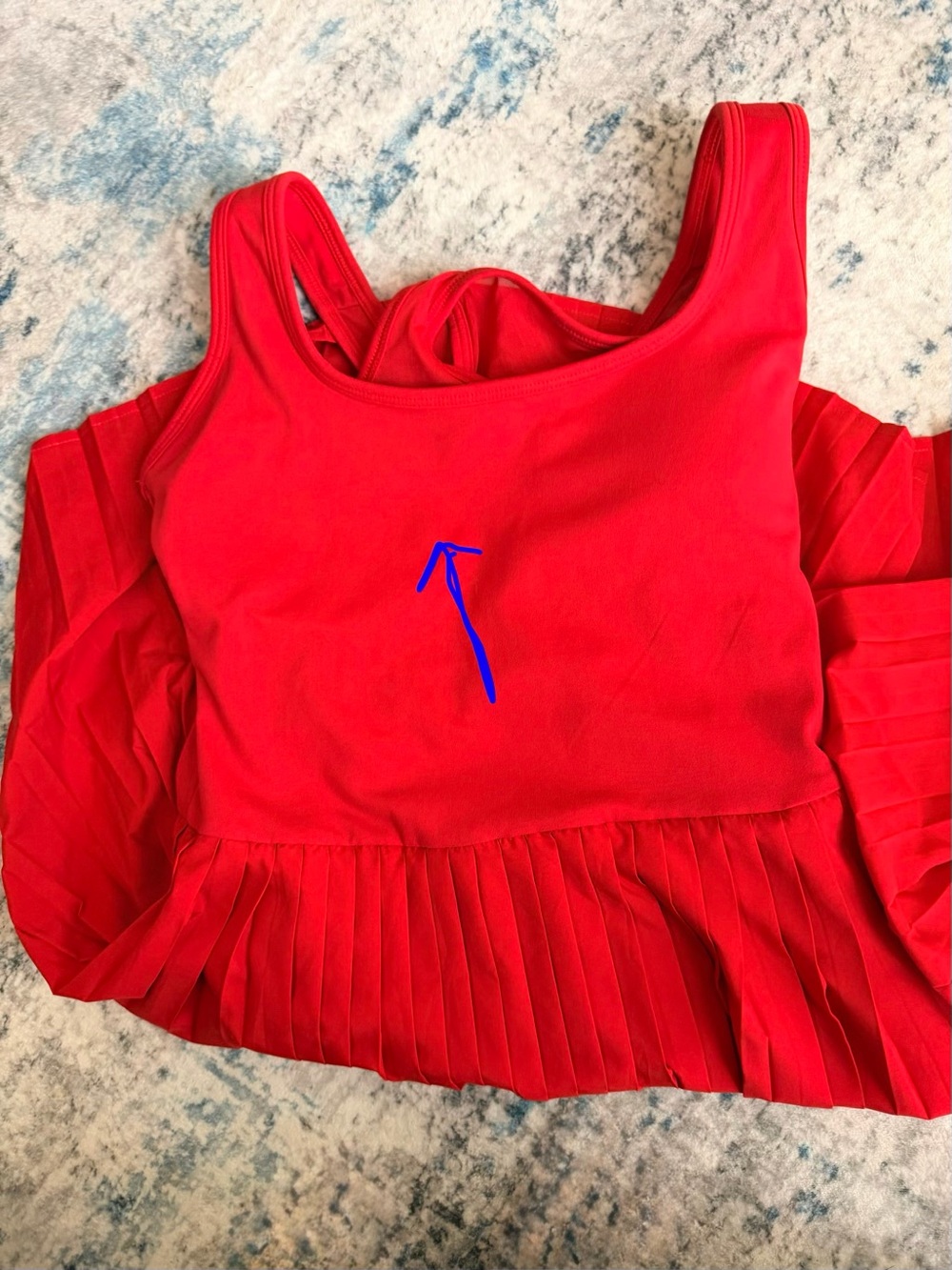 Fabletics Bright Red Racerback Tank - Picture 4 of 5